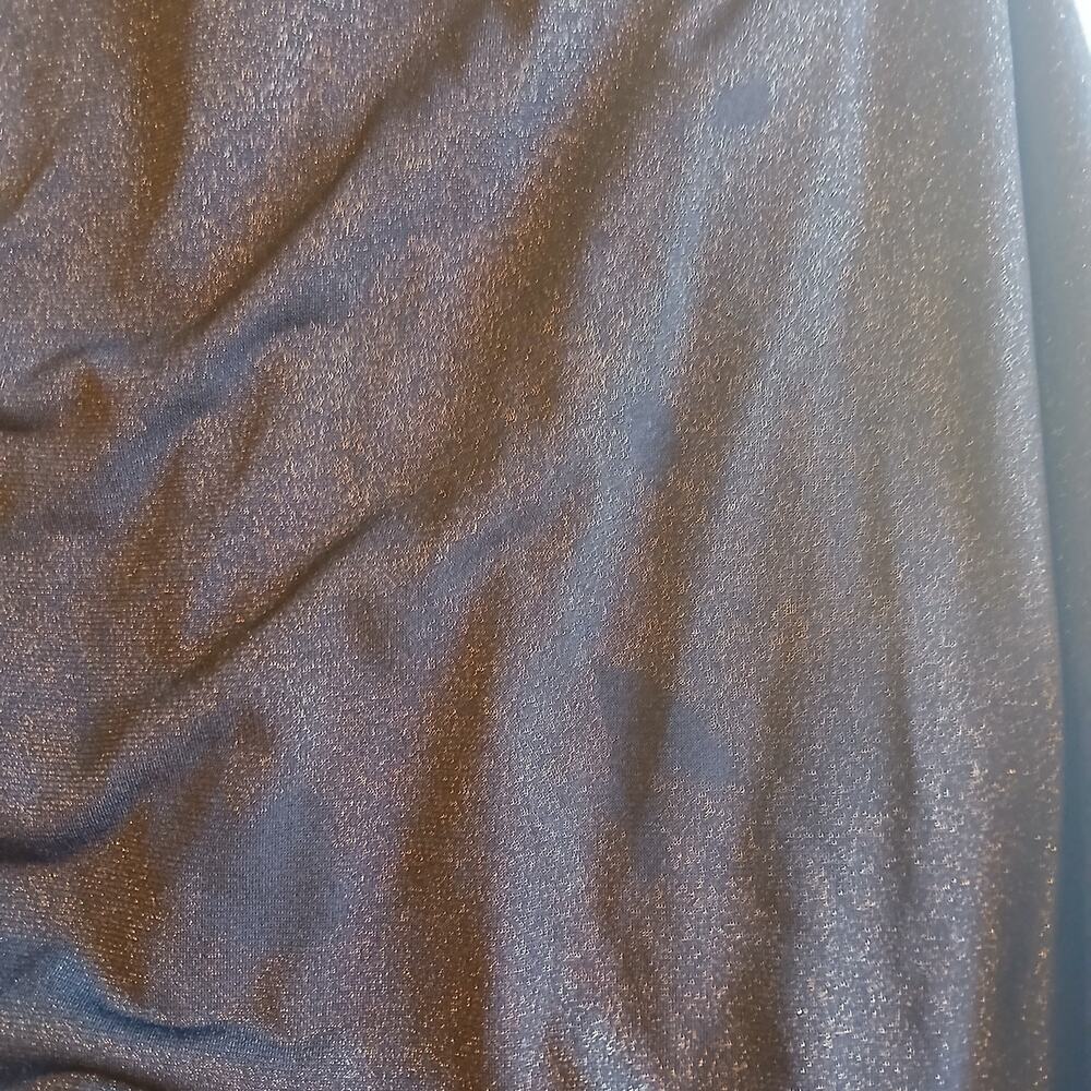 Robbie Bee Dress Women’s Sz M Black Glittery Gold Liquid Flowy Sleeveless Lined - Picture 8 of 8